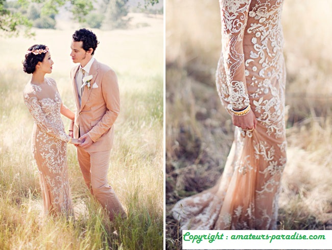 Wedding Dresses by Color Nude