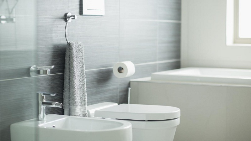 Hygienic Shower In The Bathroom