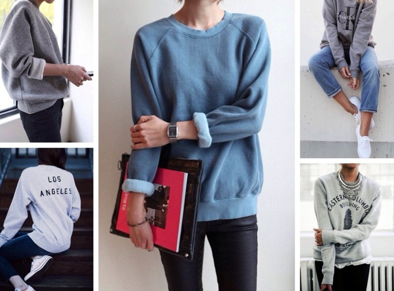 Fashionable sweatshirts of the season winter 2018-2019