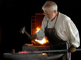 The skilled work of the Blacksmith.